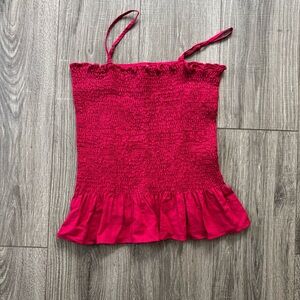 Maeve Anthropologie Ruffle Tank NWOT